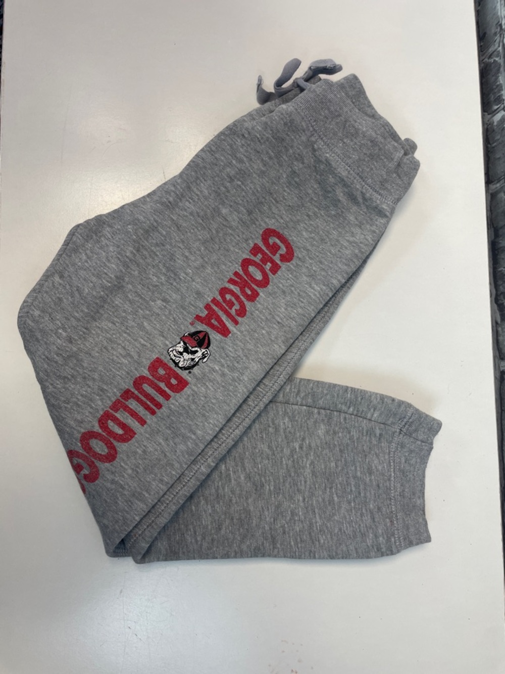 Georgia Bulldogs Gray Kids‎ Sweatpants with Red Logo